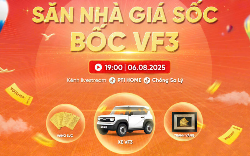 MegaLive BĐS cùng PTI HOME và KOL Chồng Sa Lý